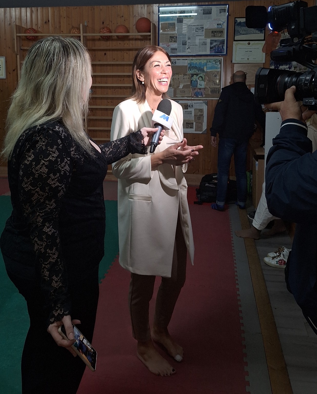 Valentina Capizzi durante un’intervista